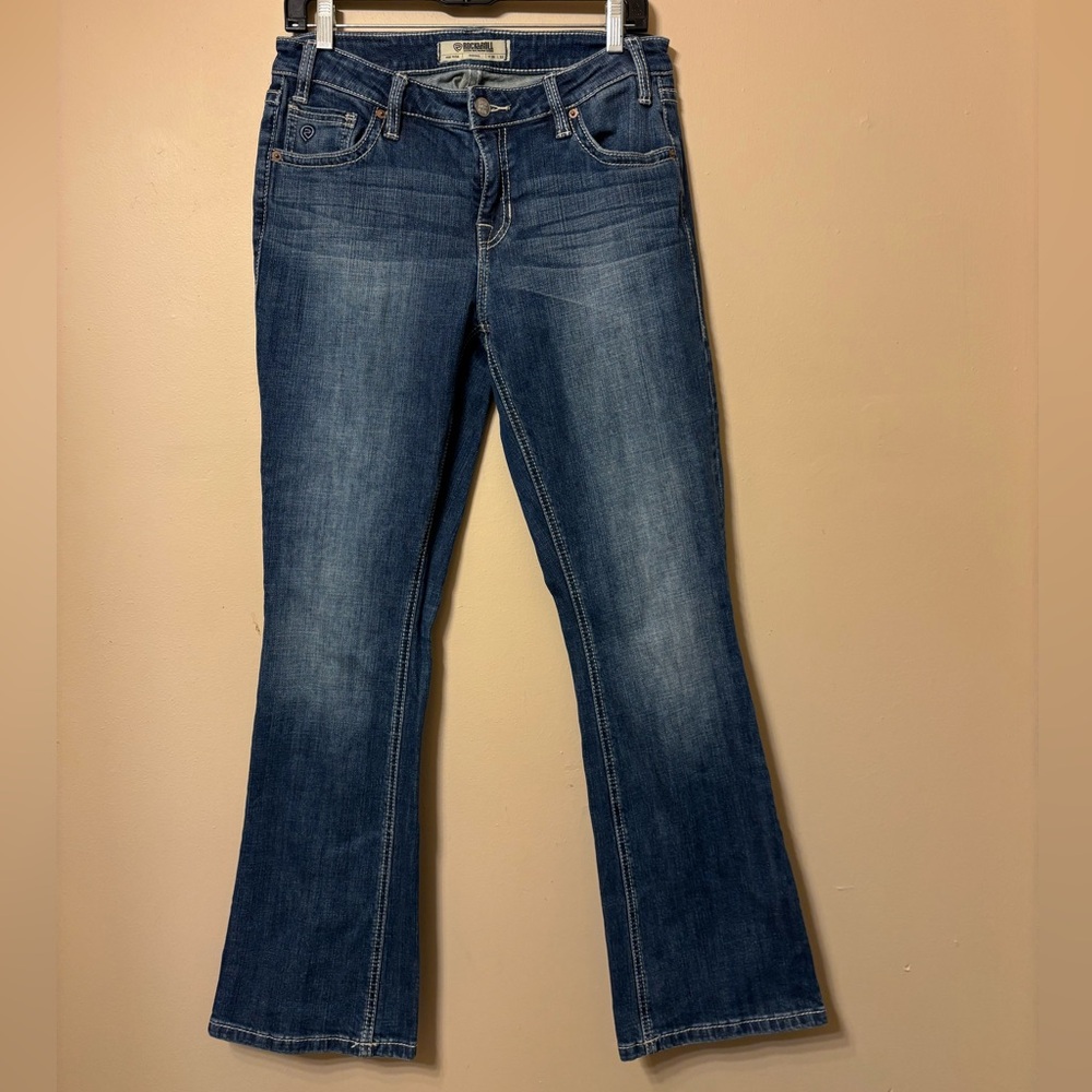 Rock and Roll Blue Flare Riding mid rise Jeans